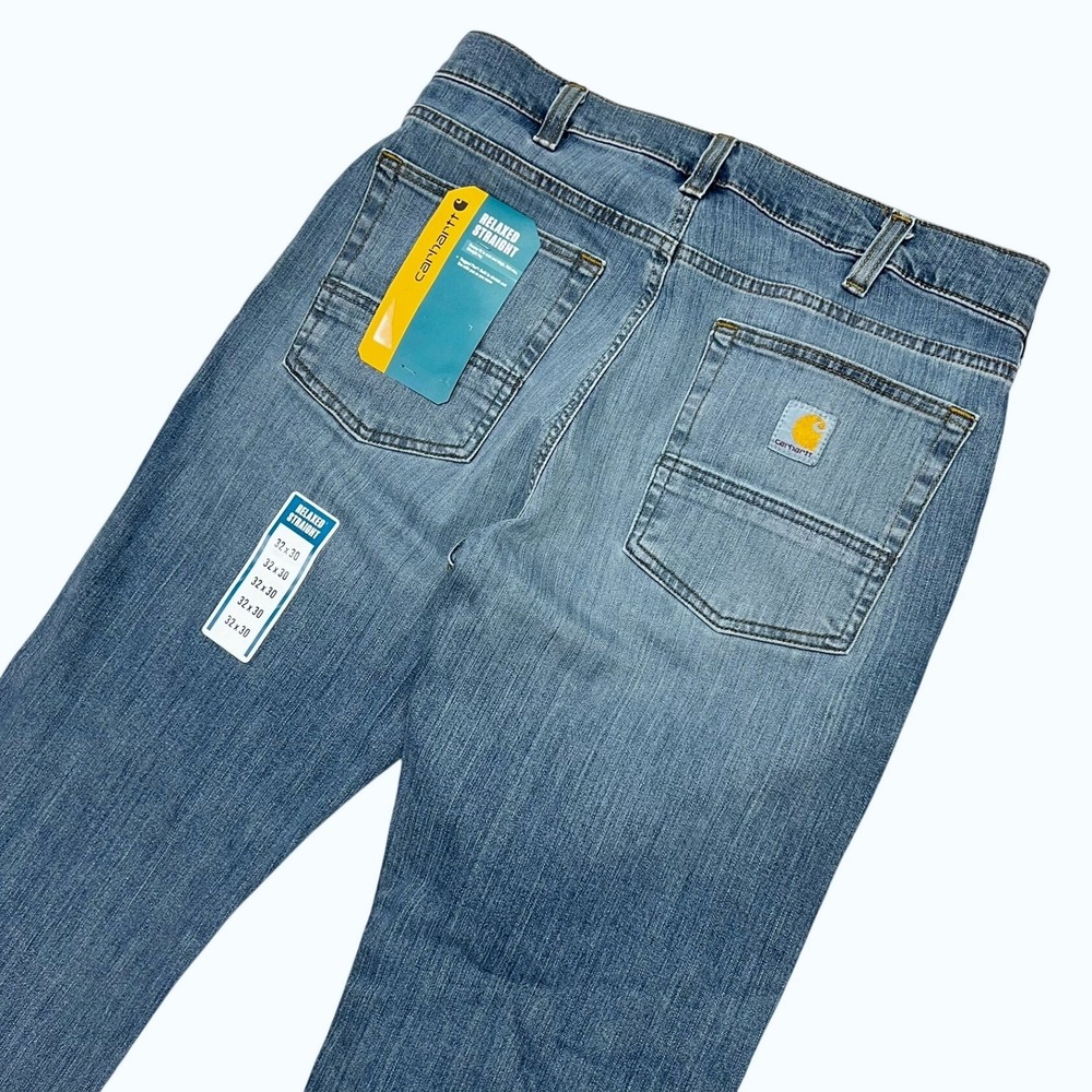 Carhartt Relaxed Straight Fit Blue Jeans Mens 32x30 BD2804-M Denim Pants NEW